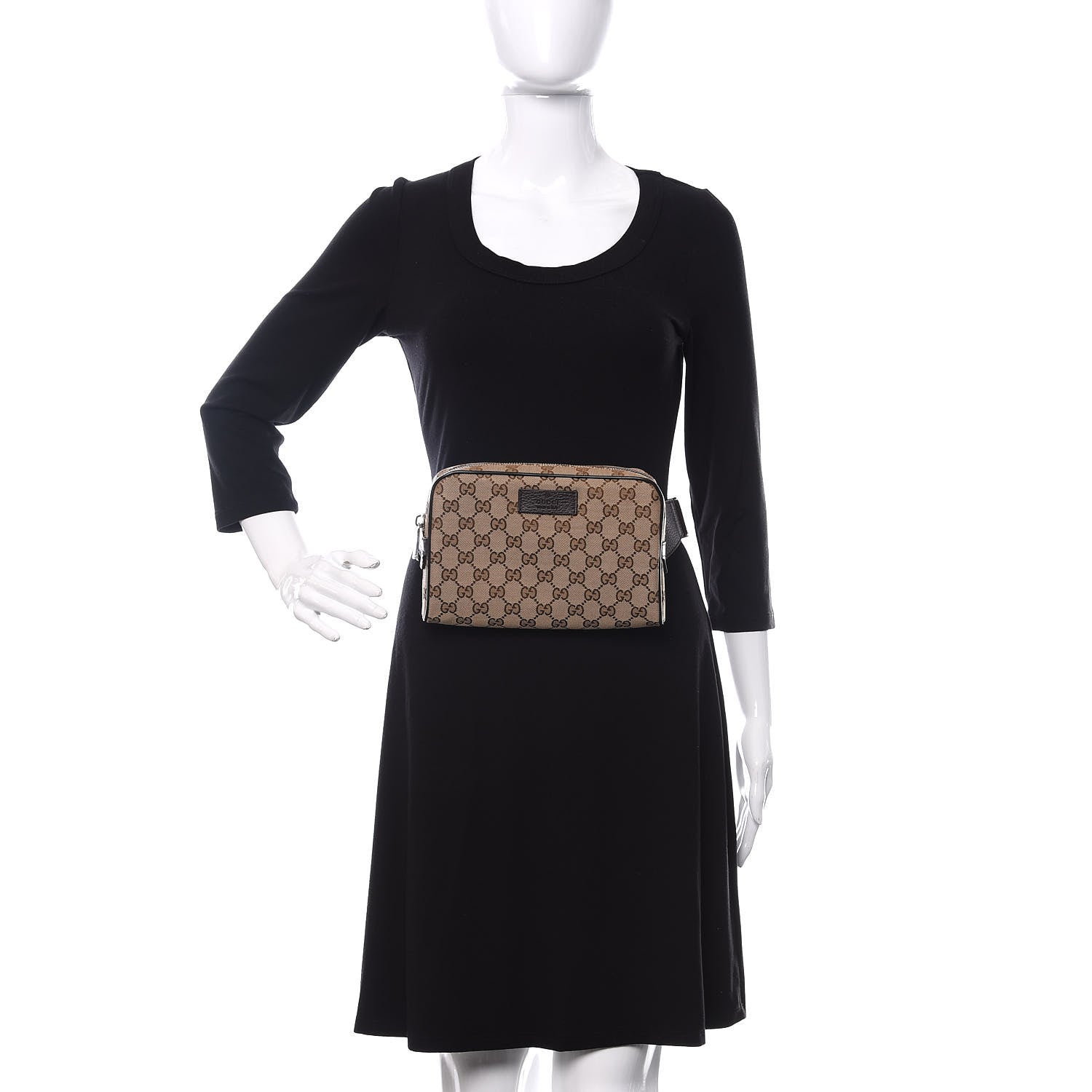 Gucci Monogram Belt Bag Dark Brown 2 of 10