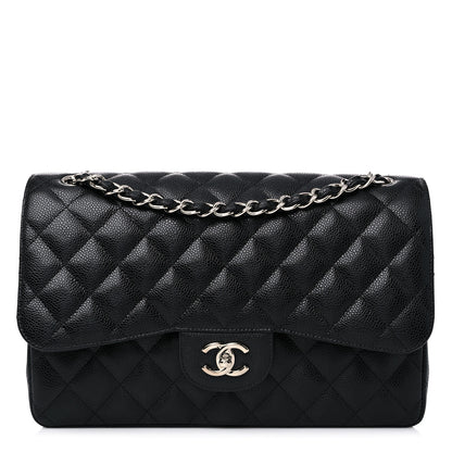Chanel Caviar Quilted Jumbo Double Flap Black 1 of 10
