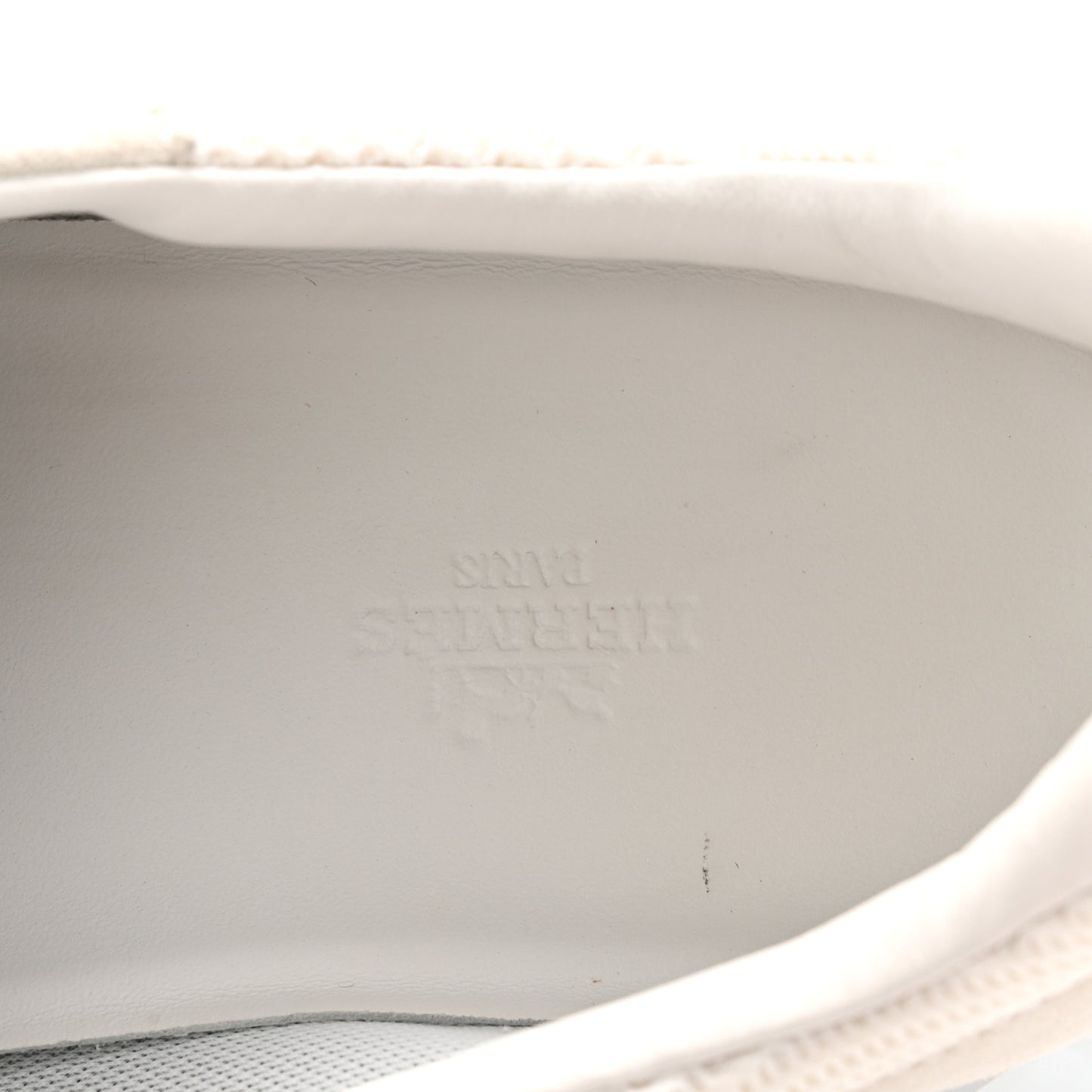 Calfskin Suede Goatskin Bouncing Sneakers 40 White Black