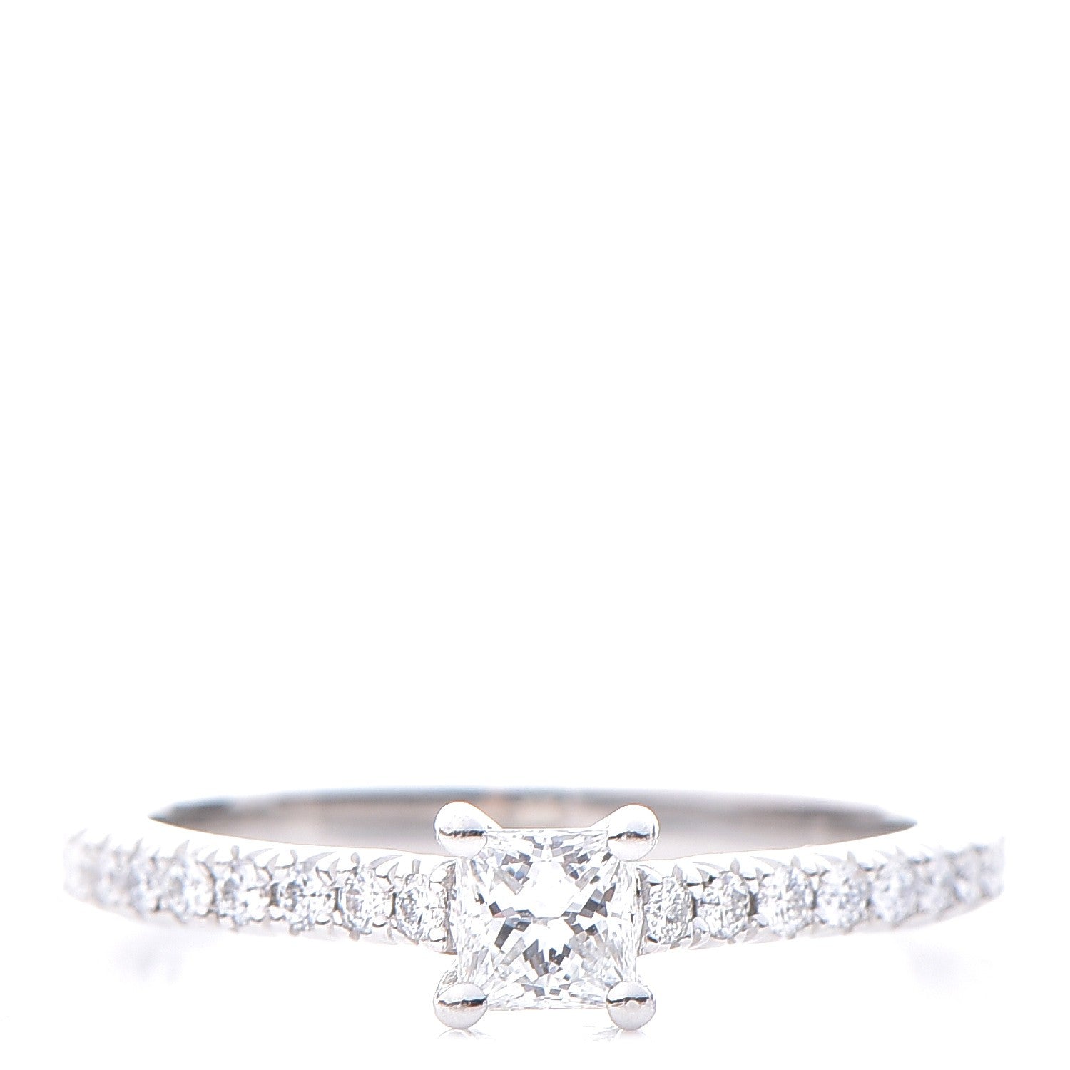Tiffany Platinum Diamond .24 ctw. Novo Princess Cut Ring 49.3 5 1 of 3