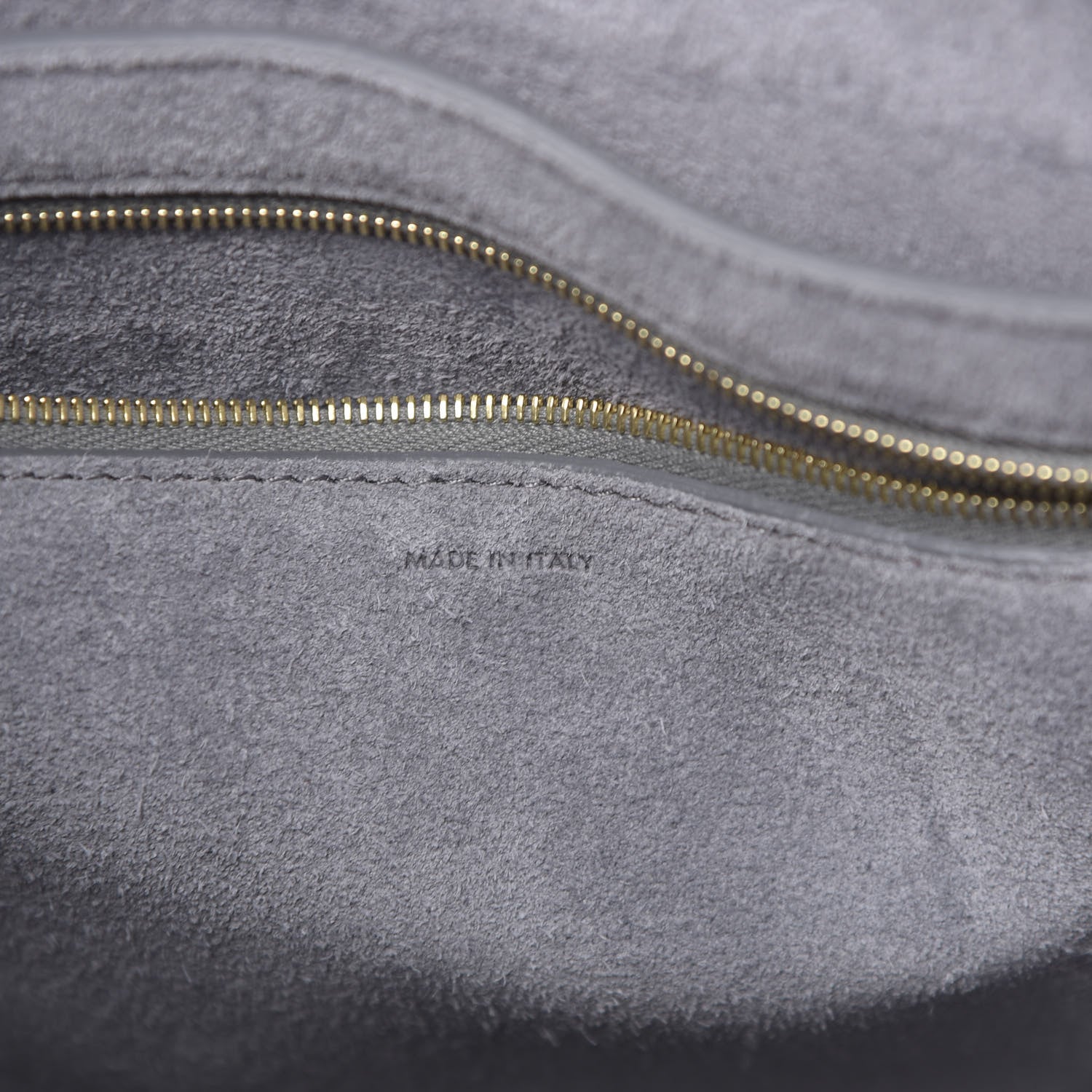 Celine Soft Grained Calfskin Sangle Bucket Bag Grey 6 of 10