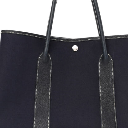 Hermes Toile Negonda Garden Party Tote 36 MM Bleu Marine 7 of 9