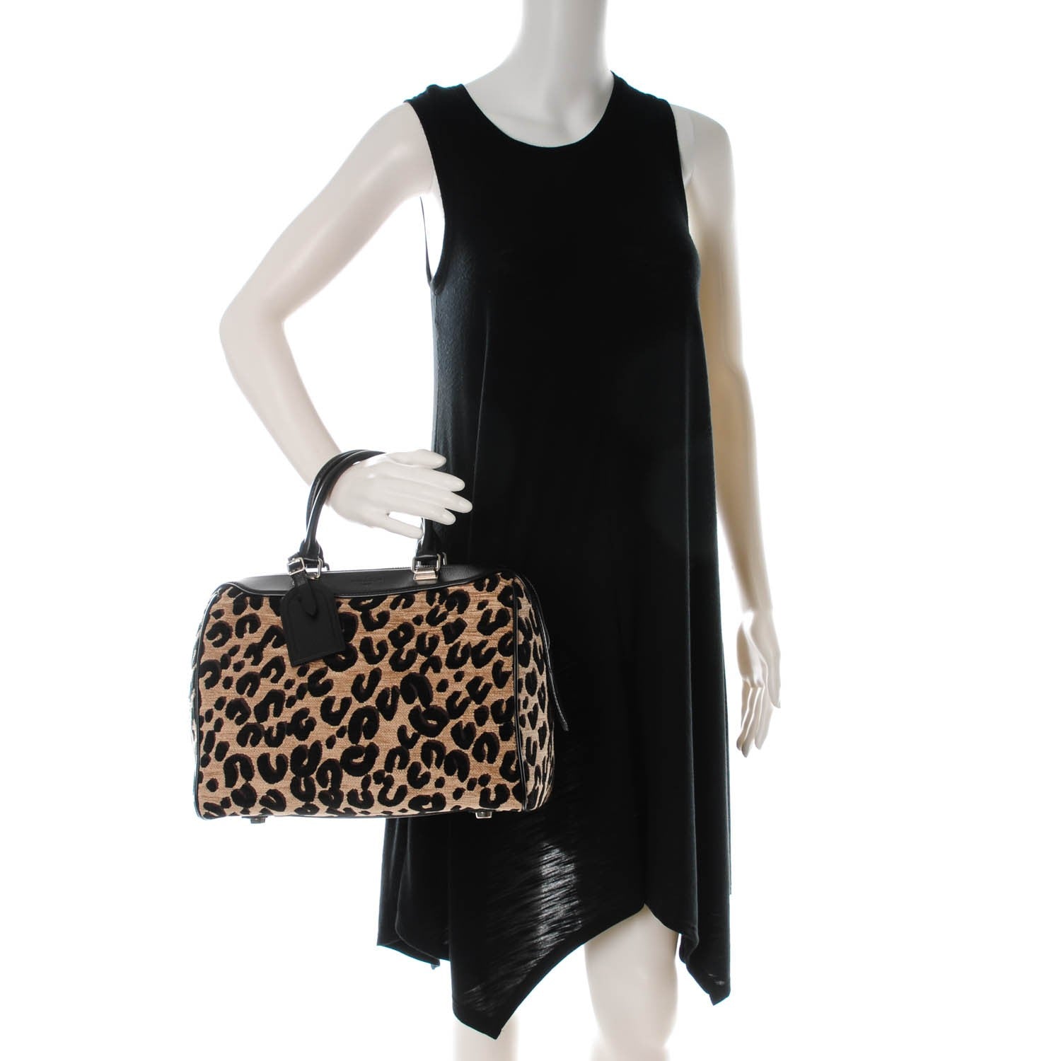 Louis Vuitton Jacquard Velvet Leopard Print Stephen Sprouse Speedy 2 of 7