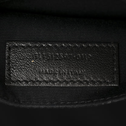Saint Laurent Denim Matelasse Quilted Summer Embroidered Classic Monogram Camera Bag Blue 7 of 14