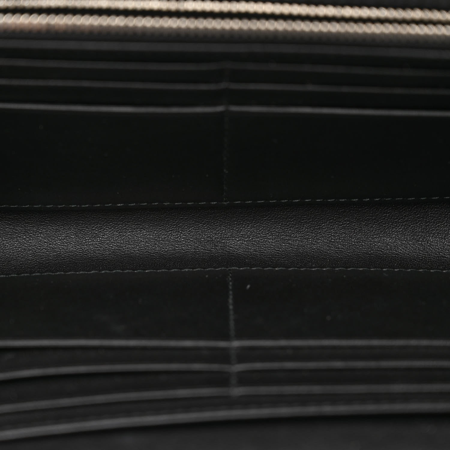 Christian Dior Patent Lambskin Cannage Lady Dior Rendezvous Wallet On Chain Black 5 of 11