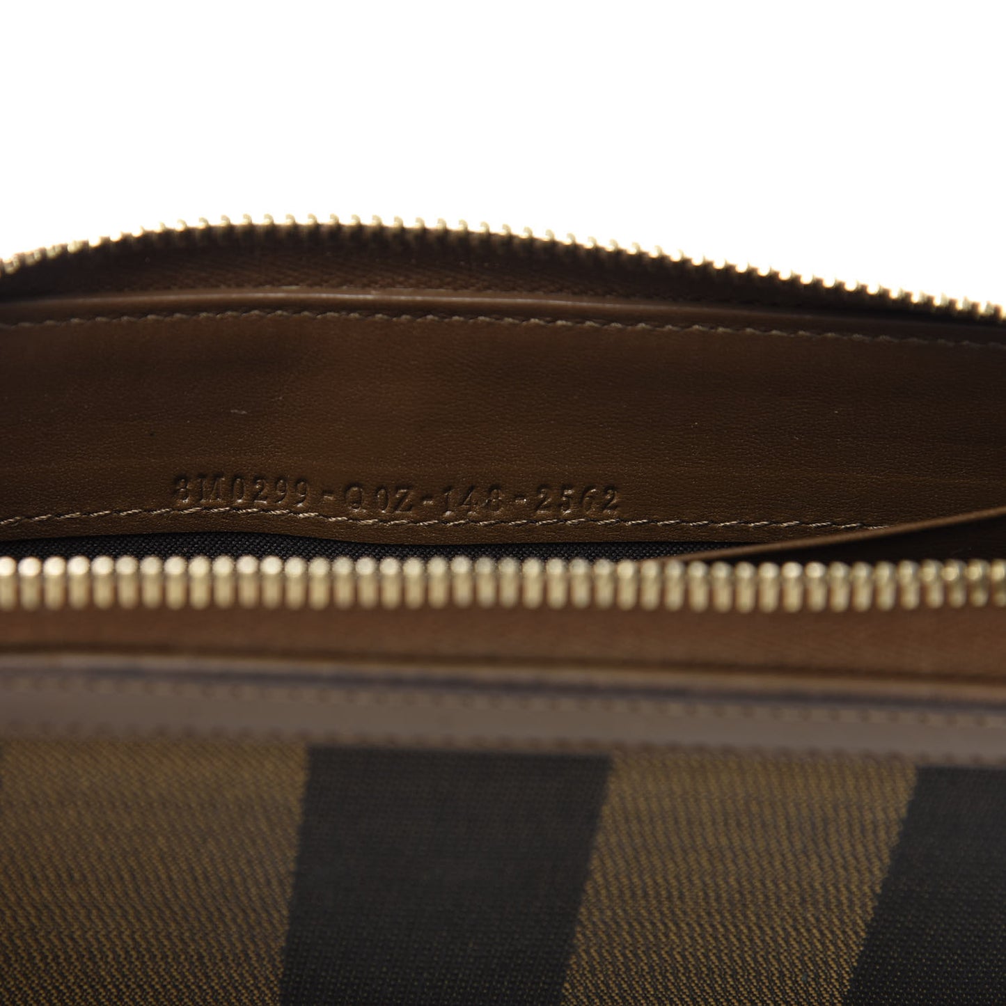 Pequin Vitello Zip Around Wallet Tobacco Foresta