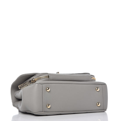 Chanel Caviar Quilted Small Business Affinity Flap Grey 4 of 10