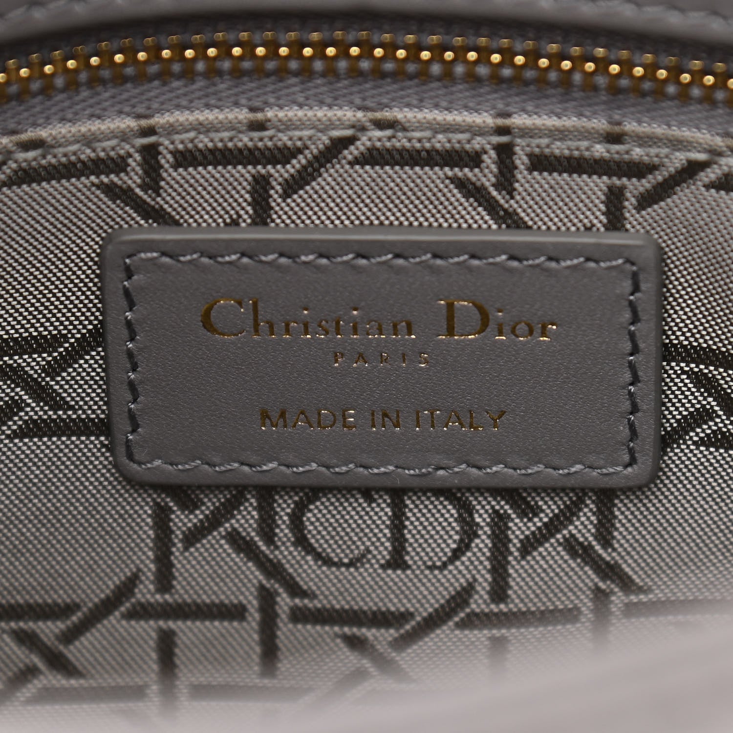 Christian Dior Lambskin Cannage Small My ABCDior Lady Dior Grey 6 of 10