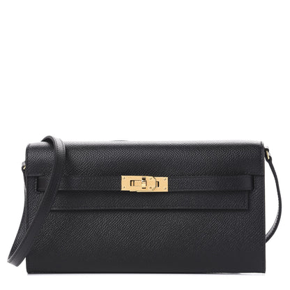 Hermes Epsom Kelly Wallet To Go Black 1 of 15