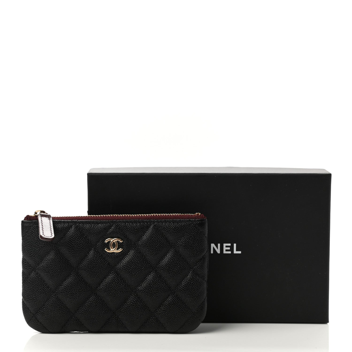 Chanel Caviar Quilted Small Cosmetic Case Black 8 of 8