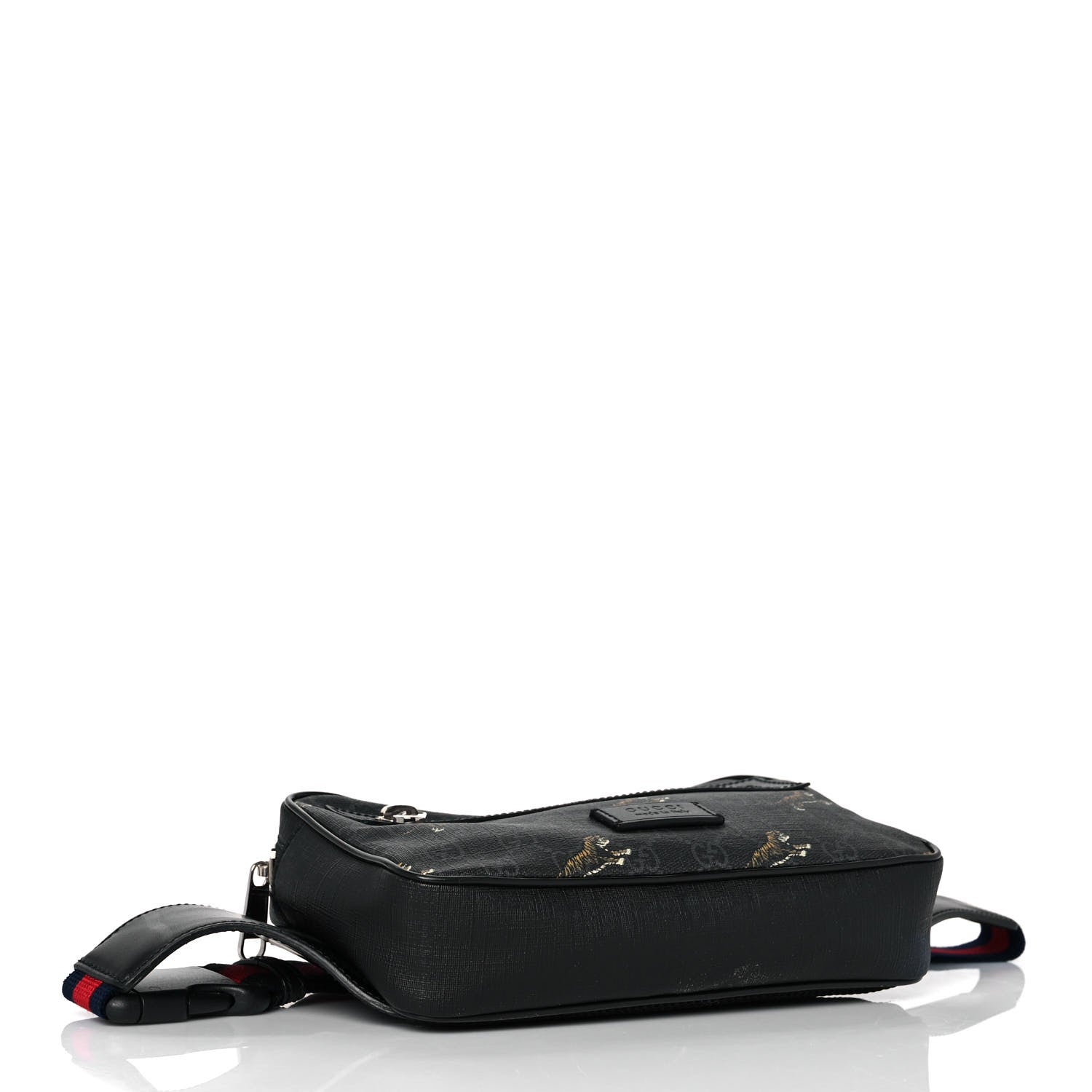 Gucci Soft GG Supreme Monogram Tigers Belt Bag Black Multicolor 4 of 9