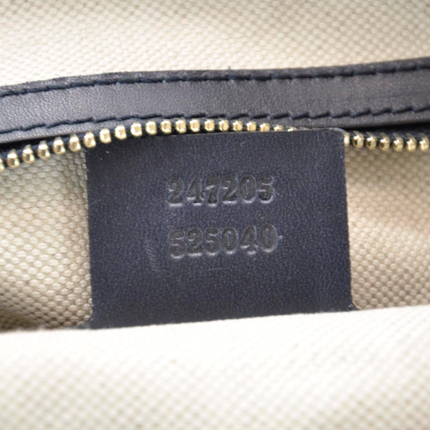 Gucci Monogram Selleria Calfskin Vintage Web Medium Boston Beige Blue 10 of 11