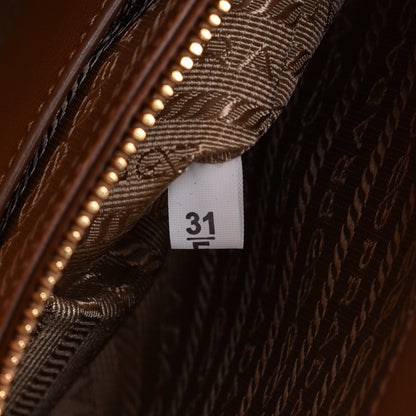 Prada Saffiano Lux Extra Large Galleria Double Zip Tote Caramel 7 of 10