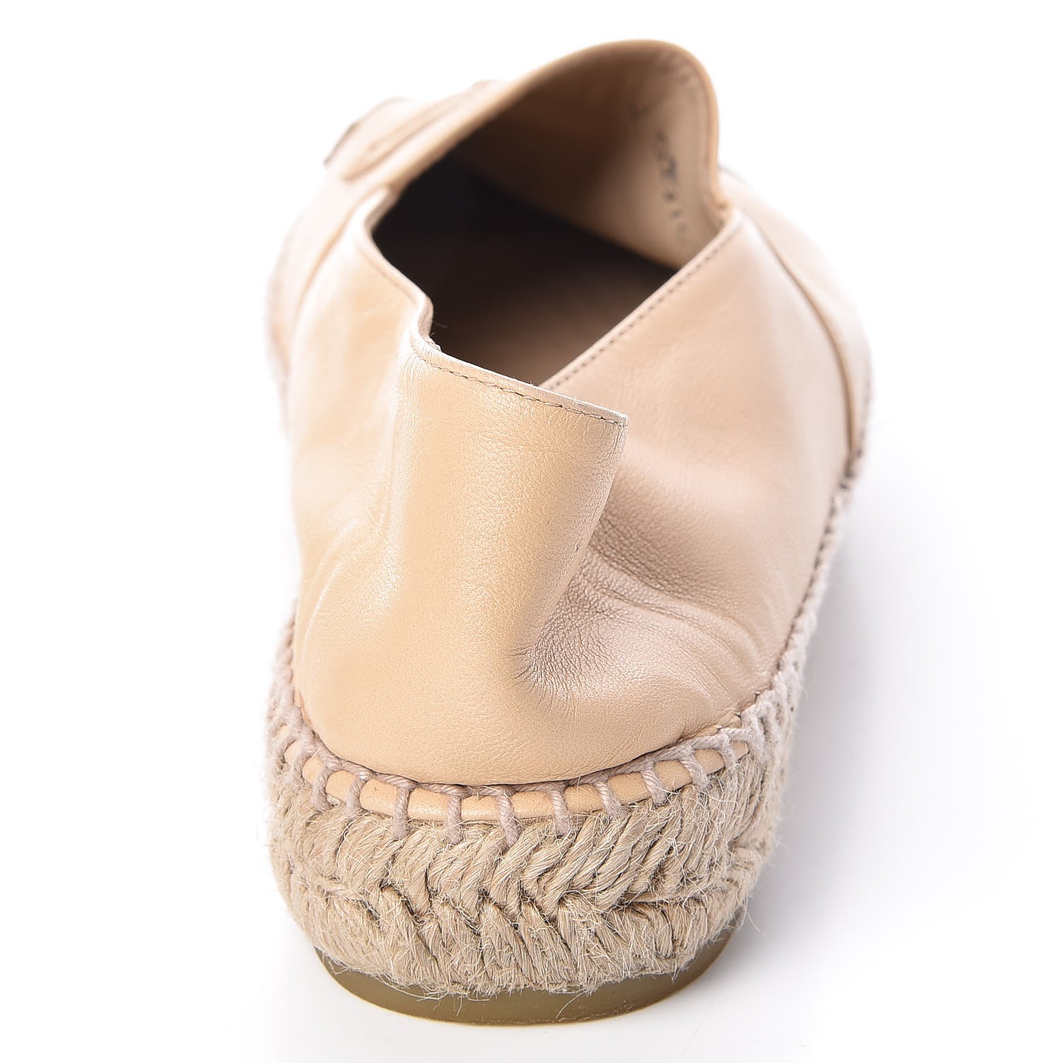 Chanel Lambskin CC Espadrilles 39 Beige Black 13 of 13