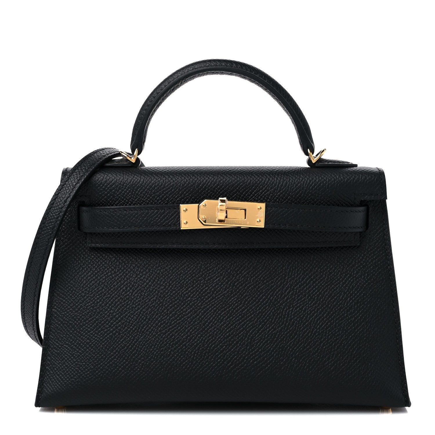 Hermes Epsom Mini Kelly Sellier 20 Black 1 of 10
