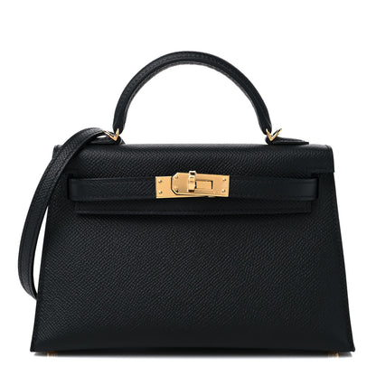 Hermes Epsom Mini Kelly Sellier 20 Black 1 of 10