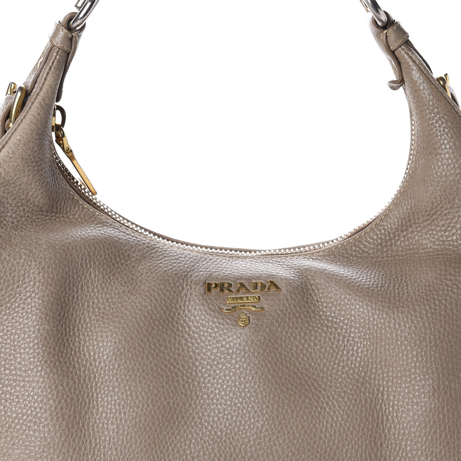 Prada Vitello Daino Hobo Argilla 17 of 17