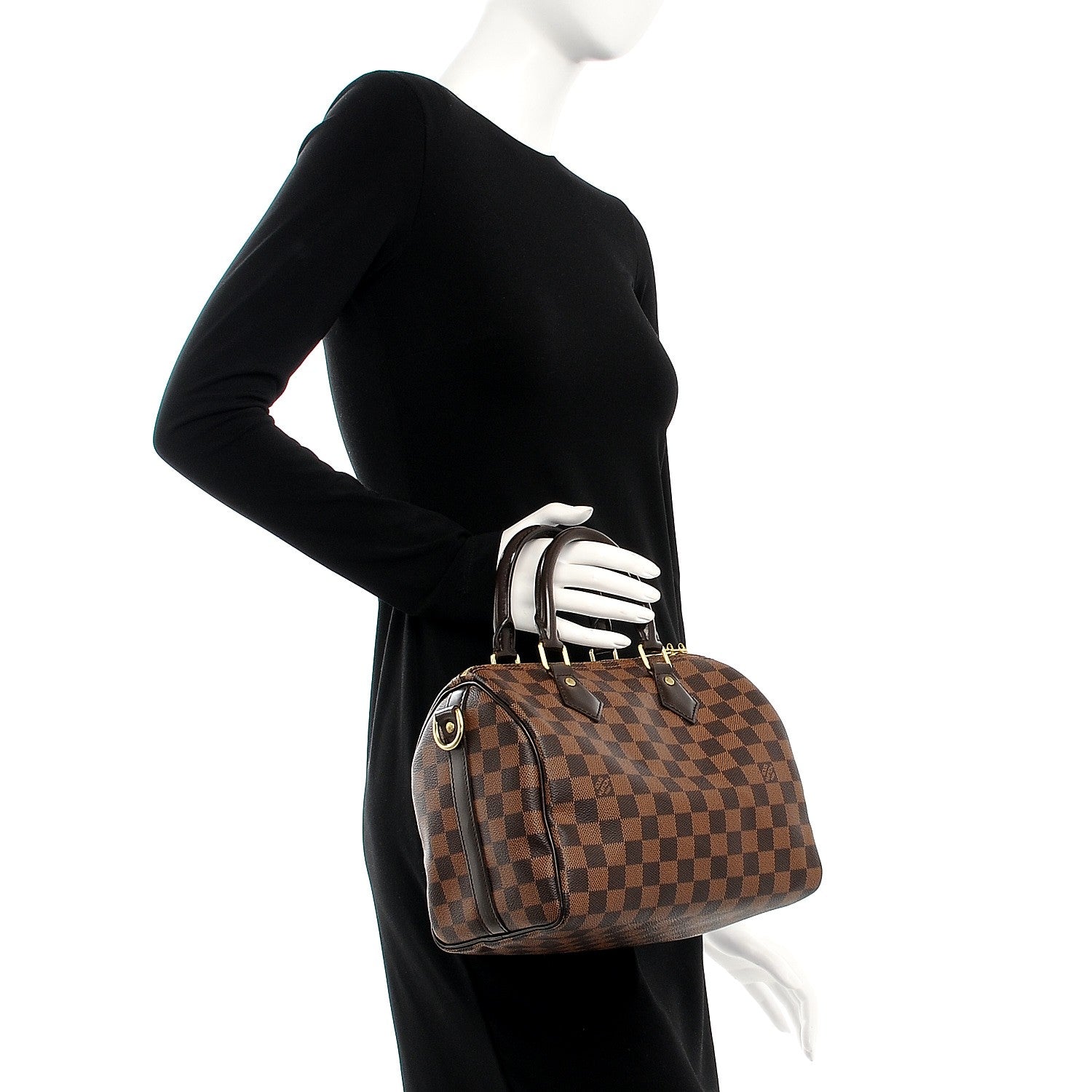 Louis Vuitton Damier Ebene Speedy Bandouliere 25 3 of 9