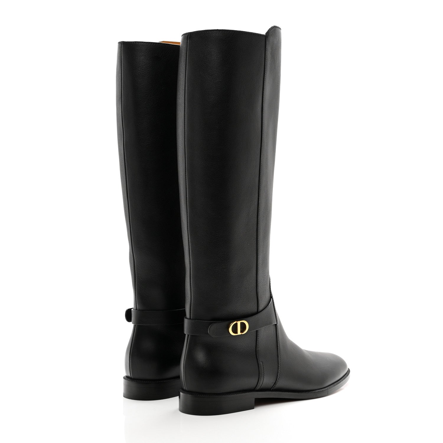 Christian Dior Soft Calfskin Empreinte High Boot 36 Black 4 of 9