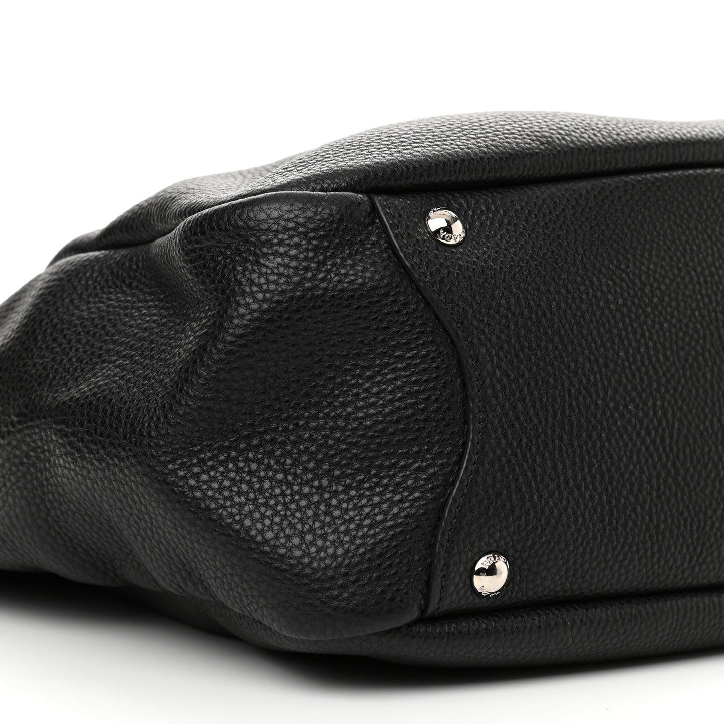Vitello Daino Side Pocket Hobo Black
