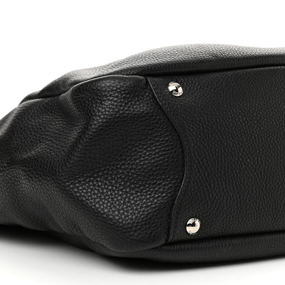 Prada Vitello Daino Side Pocket Hobo Black 9 of 12
