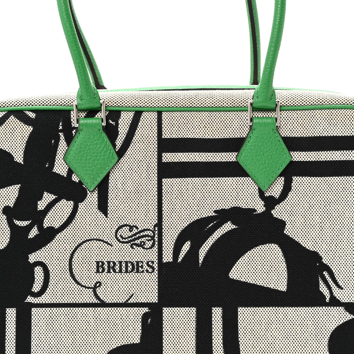 Hermes Togo Brides De Gala en Desordre Plume 32 Black Bambou 8 of 11
