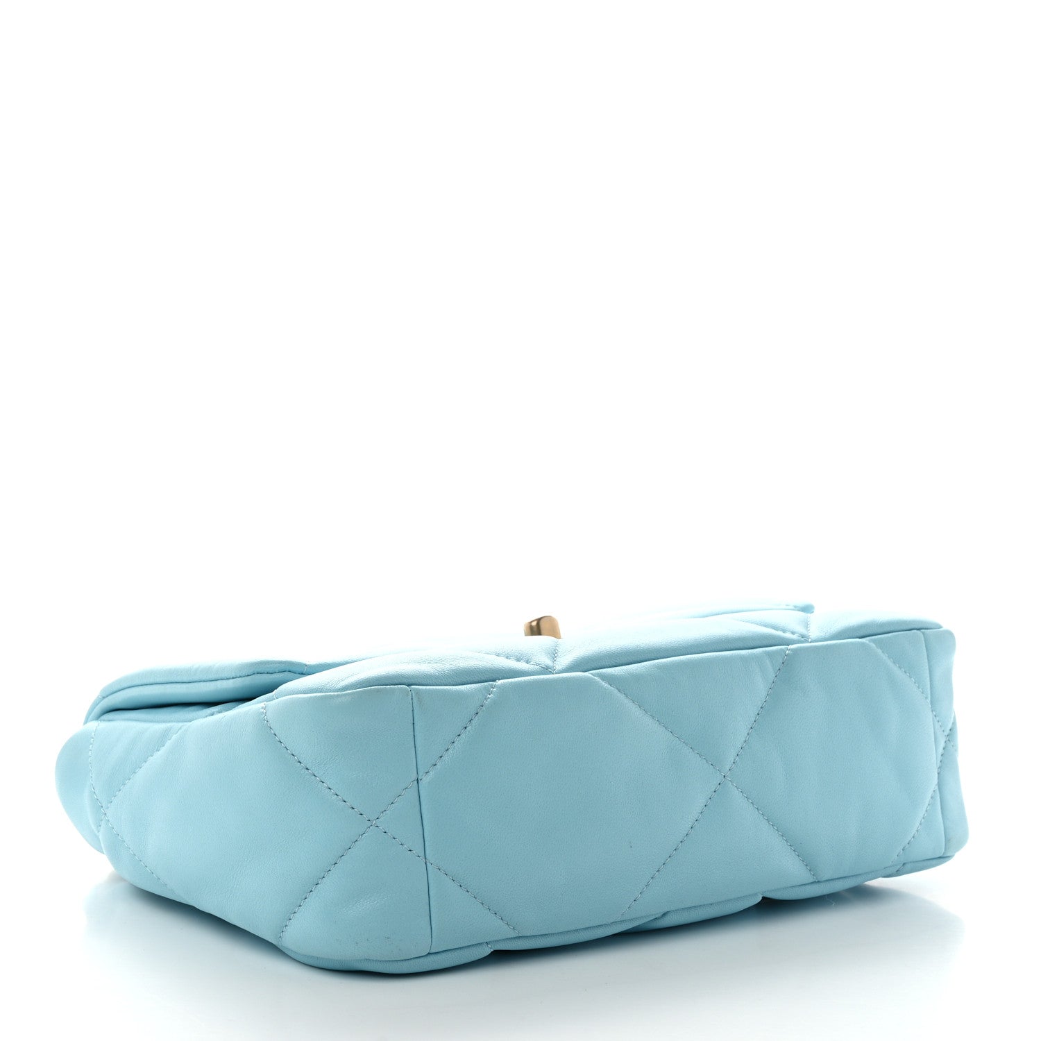 Chanel Lambskin Quilted Medium Chanel 19 Flap Light Blue 4 of 10