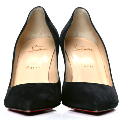 Christian Louboutin Veau Velours Apostrophy 85 Pumps 37 Fusain 2 of 6