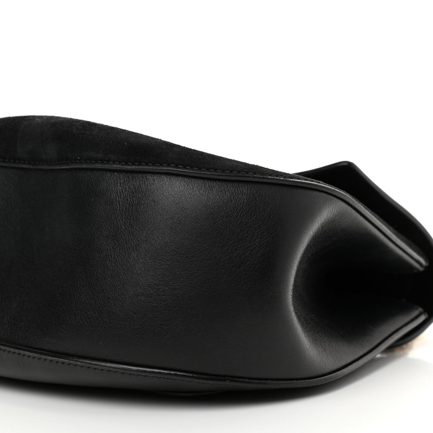 Chloe Suede Smooth Calfskin Medium Drew Shoulder Bag Black 10 of 13