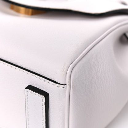 Versace Grained Calfskin Small La Medusa Top Handle Bag White 11 of 11