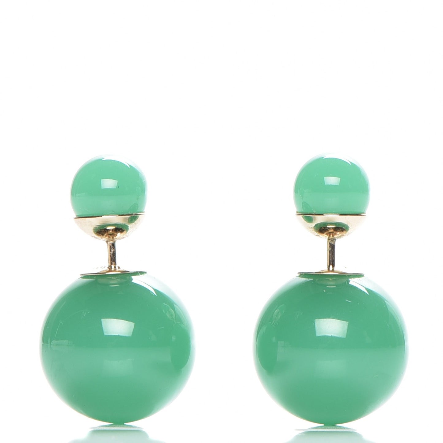 Mise En Dior Tribal Earrings Jade Green