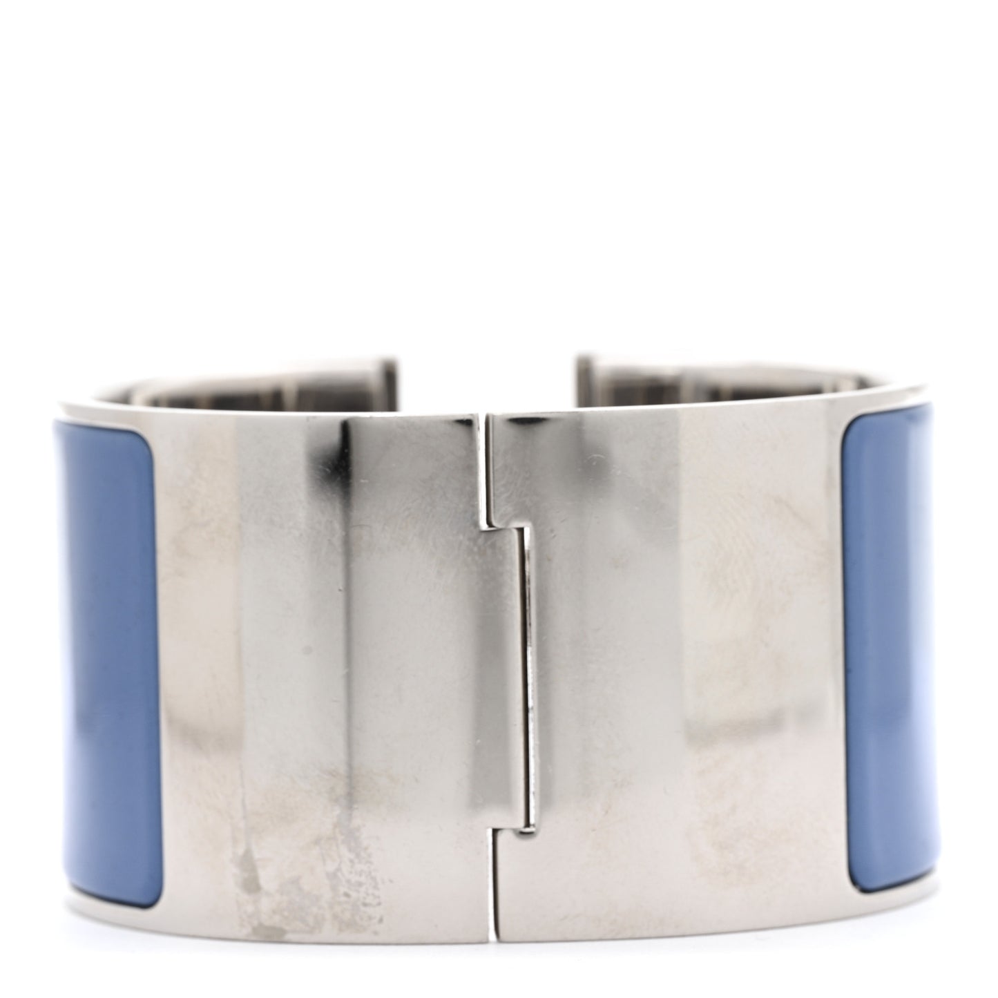 Enamel Extra Wide Clic Clac H Bracelet PM Bleu Turquin