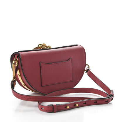 Chloe Calfskin Small Nile Bracelet Minaudiere Bag Scarlet Pink 3 of 9
