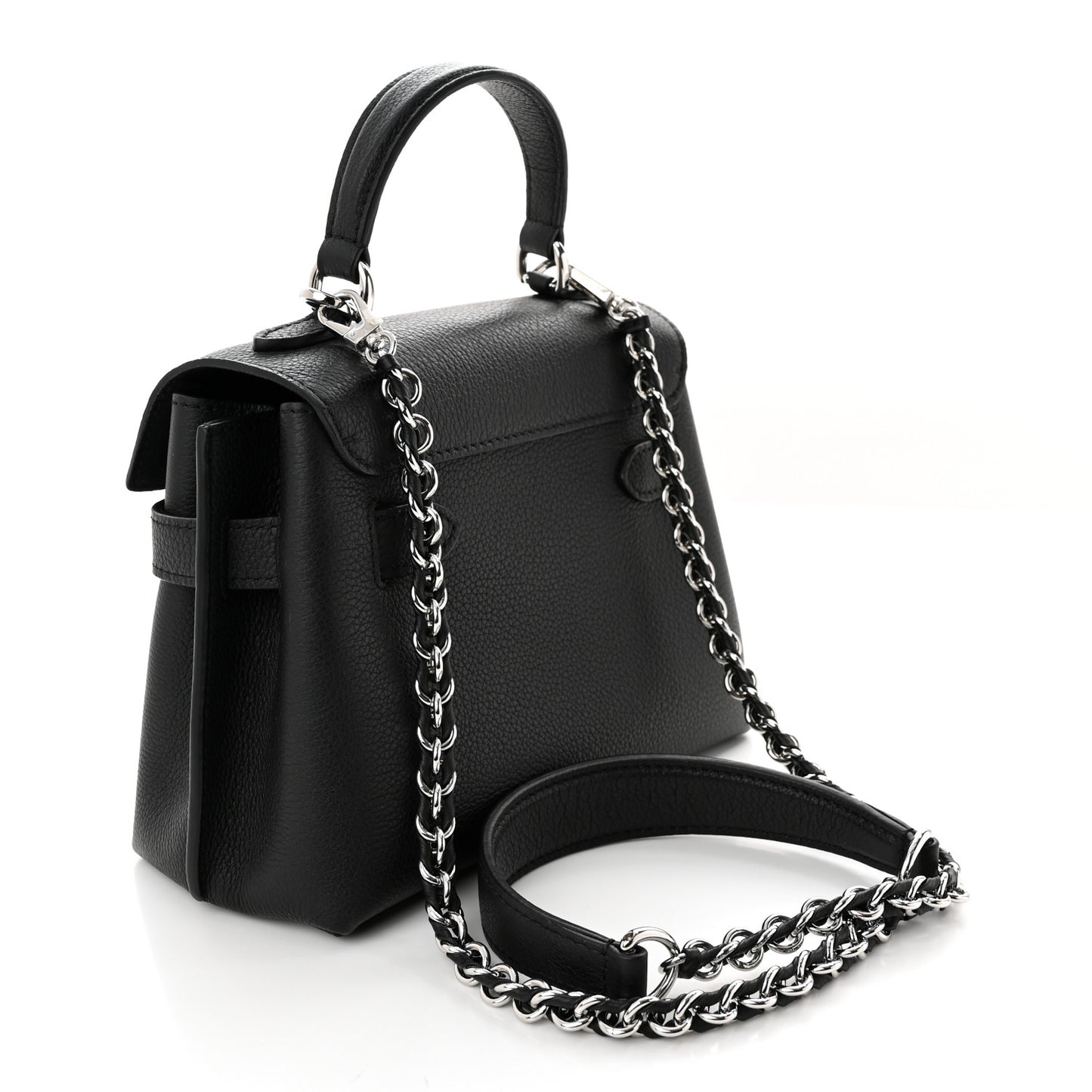 Calfskin Lockme Ever Mini Black