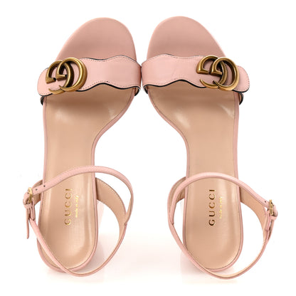 Gucci Galassia GG Marmont Ankle Wrap 30/115mm Platform Sandals 36.5 Perfect Pink 2 of 8