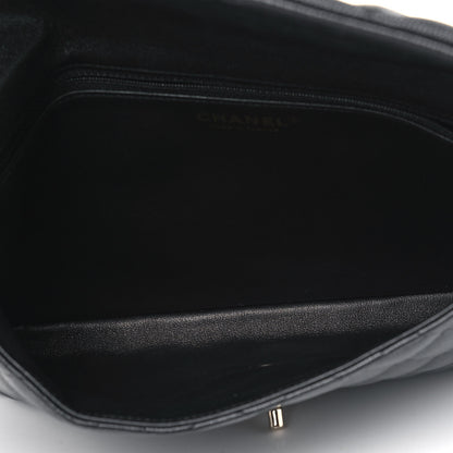 Chanel Caviar Quilted Flap Clutch Black 4 of 4