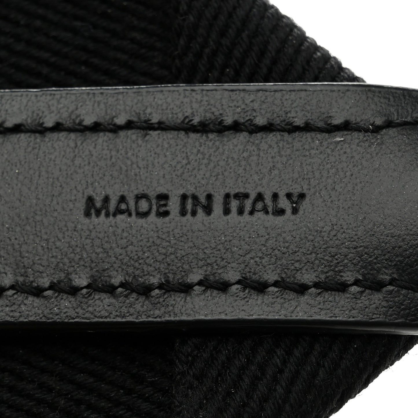 Jacquard Wool Logo Short Strap Black Beige