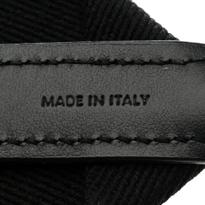Celine Jacquard Wool Logo Short Strap Black Beige 3 of 5