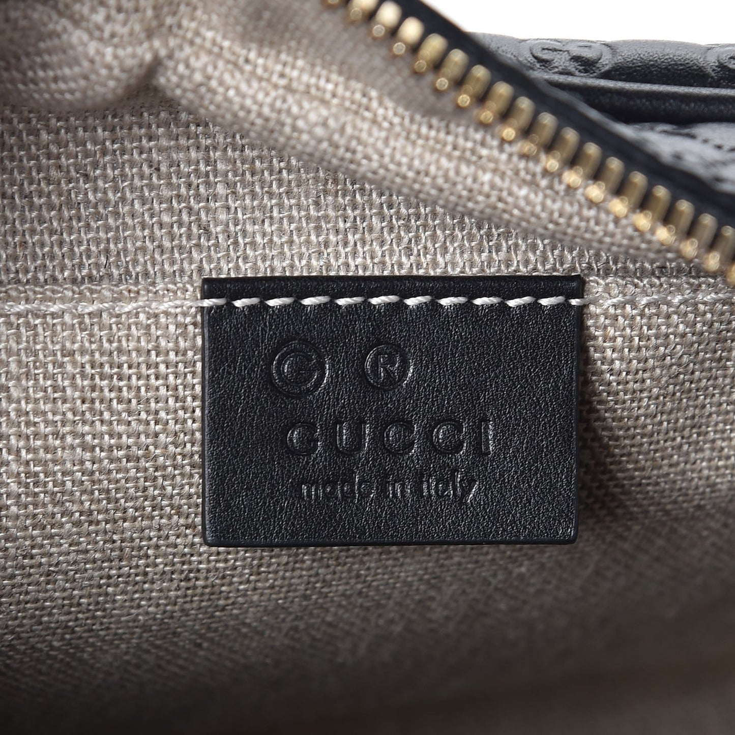Microguccissima Mini Bree Messenger Bag Black