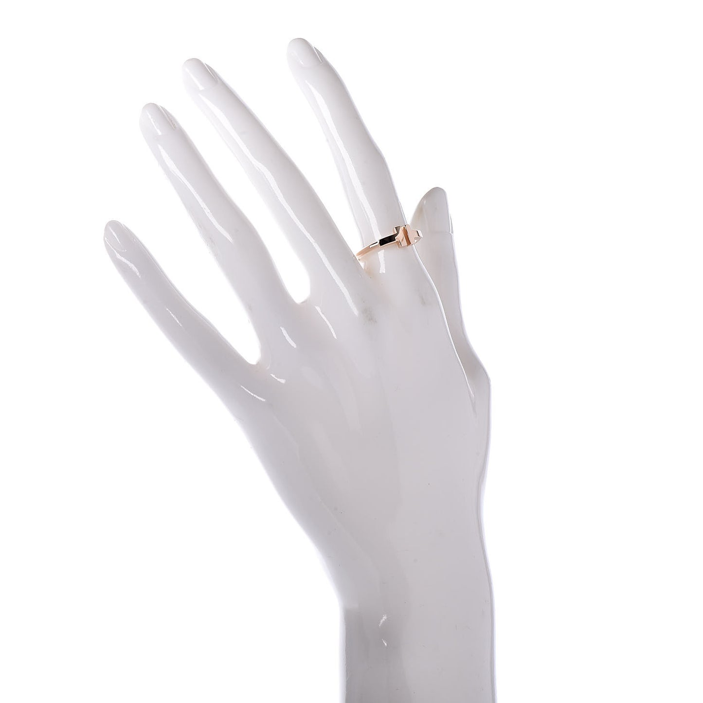 18K Rose Gold T Wire Ring 51 5.75
