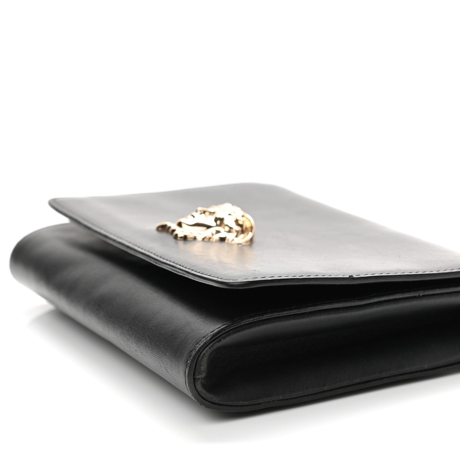 Versace Vitello Palazzo Medusa Evening Clutch Bag Black 9 of 11