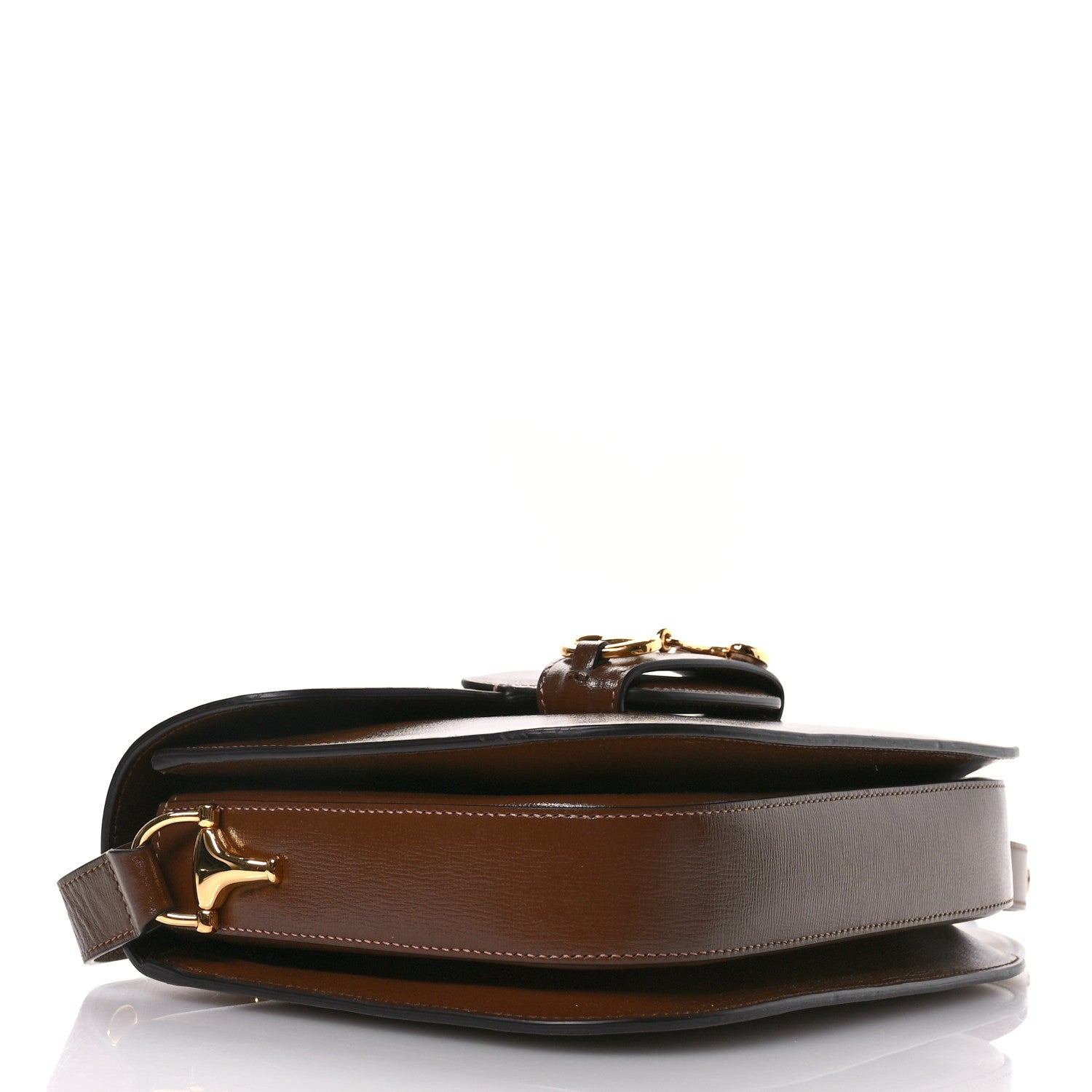 Gucci Azalea Calfskin Horsebit 1955 Shoulder Bag Brown Sugar 4 of 10