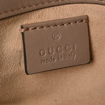 Gucci Calfskin Matelasse Super Mini GG Marmont Shoulder Bag Porcelain Rose 6 of 9