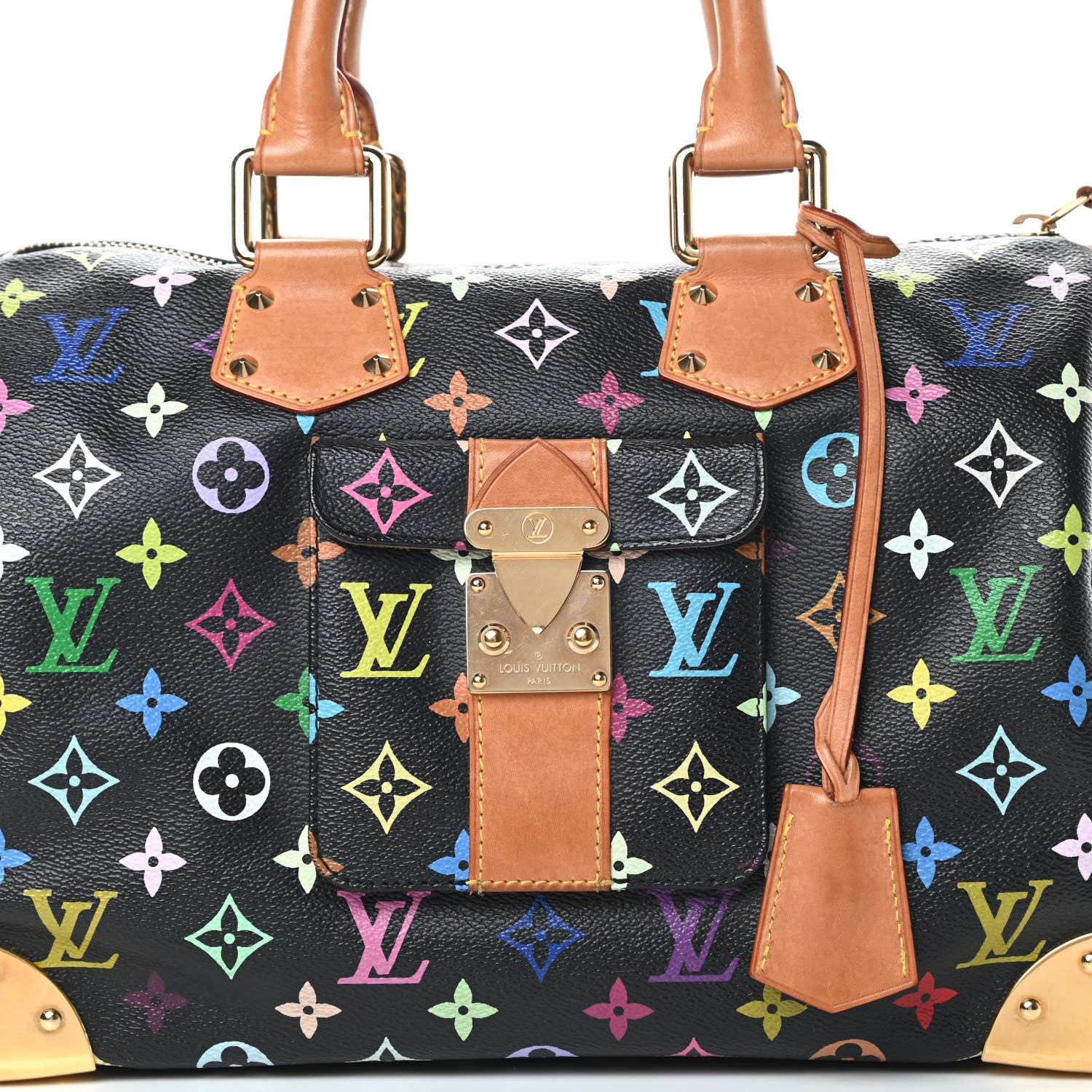 Louis Vuitton Monogram Multicolor Speedy 30 Black 8 of 15