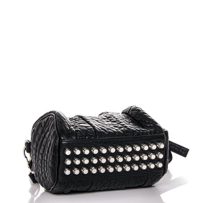 Alexander Wang Pebbled Lambskin Mini Rockie Black Rhodium Hardware 4 of 7