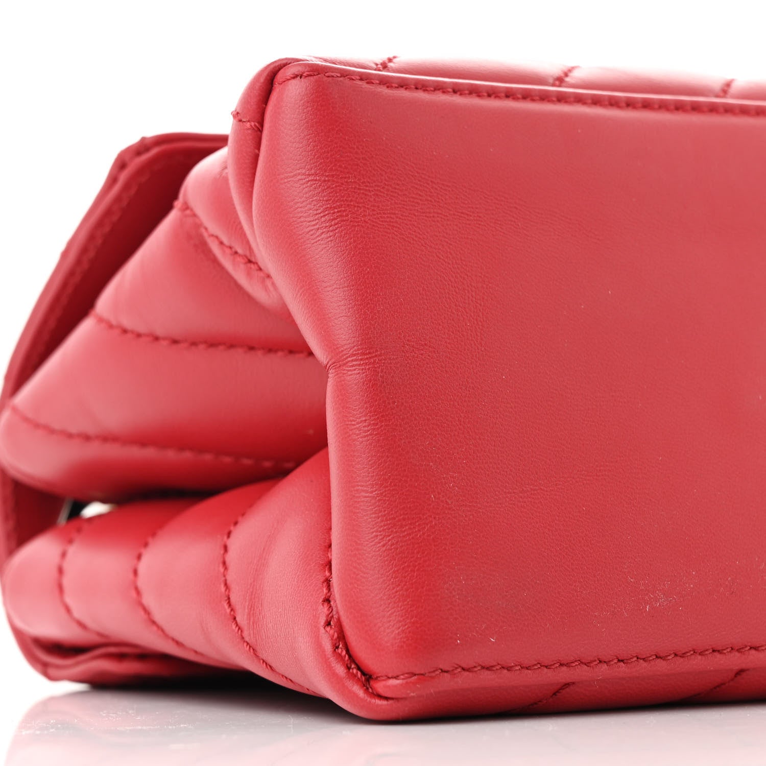 Off-White Calfskin Diagonal Quilted Jackhammer 19 Shoulder Bag Red 9 of 10