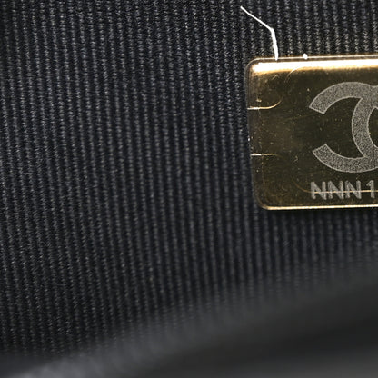 Chanel Lambskin Quilted Crystal Handle Wallet On Chain WOC Black 8 of 11