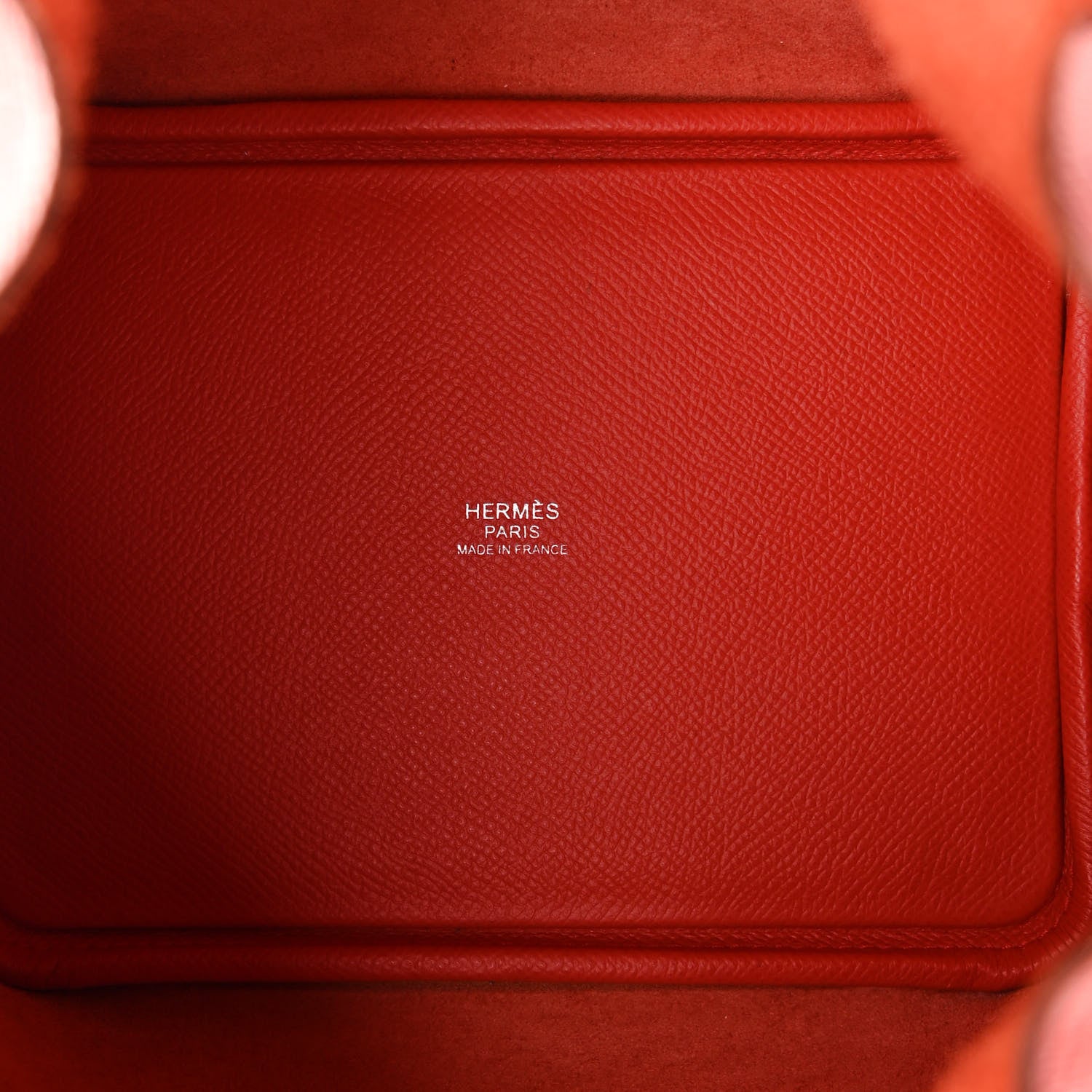 Hermes Epsom Tressage De Cuir Picotin Lock 18 PM Capucine Celeste Rouge H 5 of 12