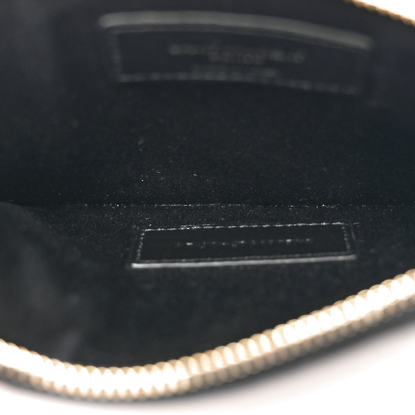 SAINT LAURENT Snakeskin Pouch With Chain Black