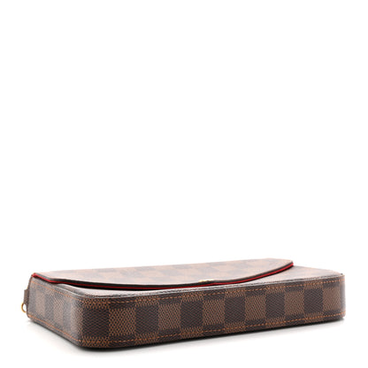 Louis Vuitton Damier Ebene Pochette Felicie Chain Wallet 5 of 12